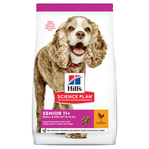 Hrana uscata pentru caini Hill's Science Plan Senior Small&Mini Pui 1.5kg
